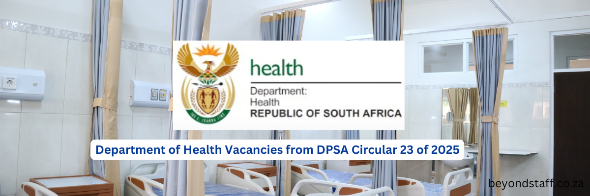 Department of Health Vacancies from DPSA Circular 23 of 2025